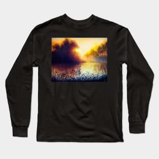 Tranquility of the golden hour Long Sleeve T-Shirt